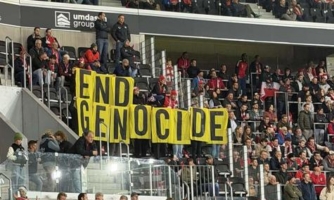 Autriche. Une action de protestation contre le génocide à Gaza lors d’un match de la Ligue des nations de l’UEFA auquel participait l’équipe d’Israël